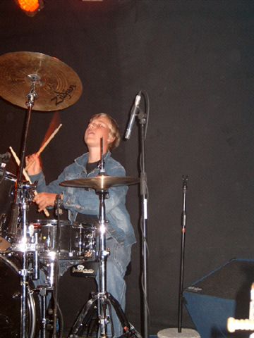 Young drummer at Drumdriedaagse 12-08-2005